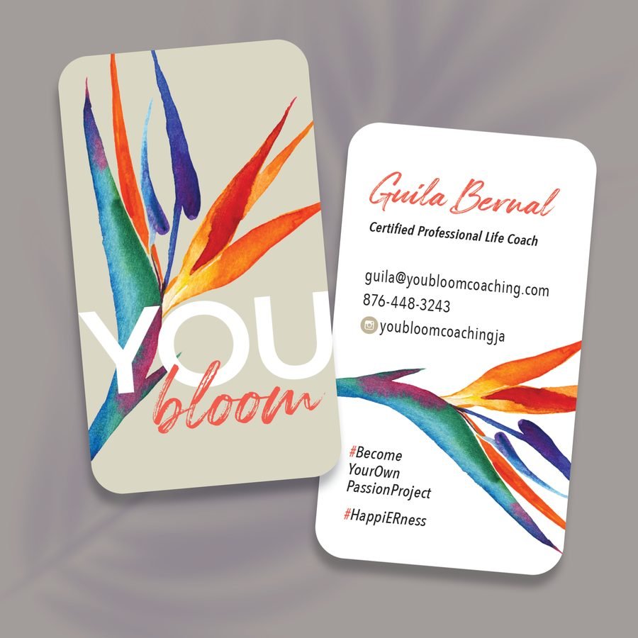 YOU bloom Coaching Business Card — Guila Bernal